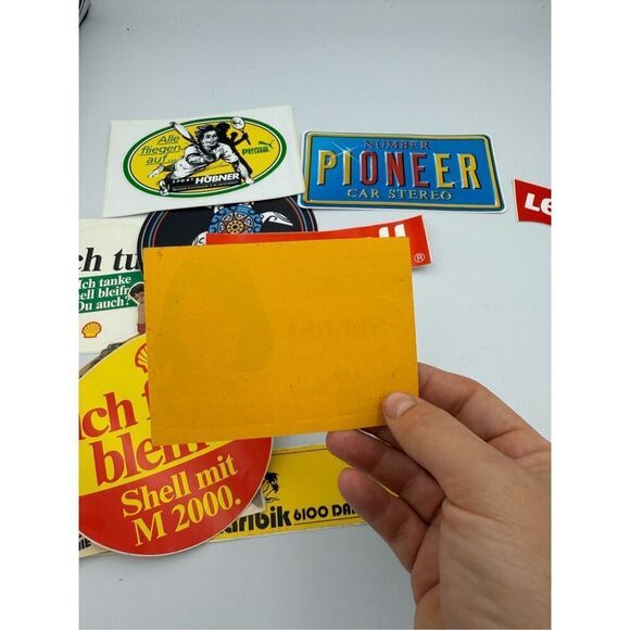 Lot of Vintage German Road Automobile Pinup Stickers - Picture 7 of 7